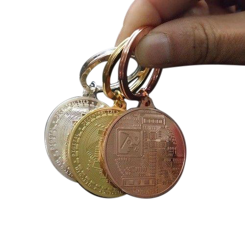 Bitcoin Metal Keychain