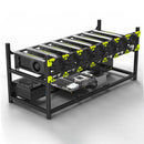 8 GPU Aluminum Mining Frame Stackable
