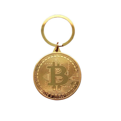Bitcoin Metal Keychain