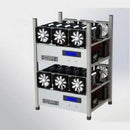 Crypto Coin Open Air Mining Frame Rig Case 6 GPU's ETH BTC Ethereum + 6 Fans