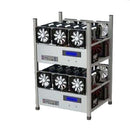 Crypto Mining Frame Rig Case 6 GPU ETH BTC Ethereum + 6 USB Raisers Package Deal