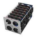 10-GPU Galvanized Steel Cryptocurrency GPU Open Mining Frame
